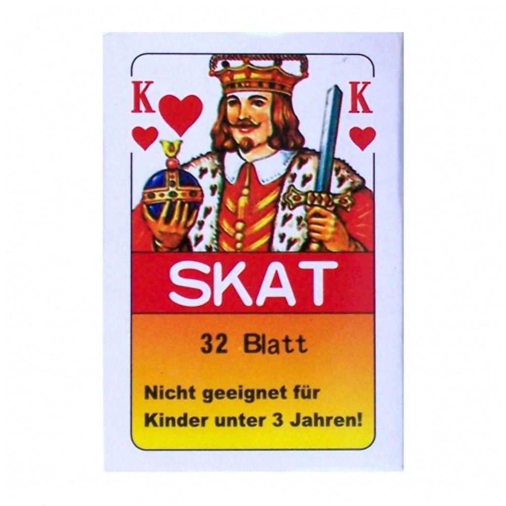 2x32 Klassisches Blatt Skat SpielkartenSkatspielPoker Mau Mau Kartenspiel 