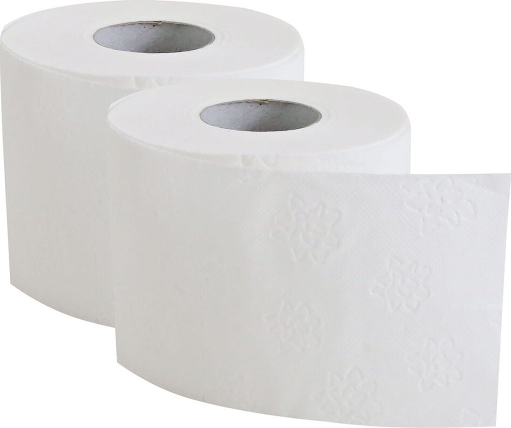 Franz Mensch Toilettenpapier, Kleinrolle, weiß, 4-lagig, 150 Blatt, 64 Rollen