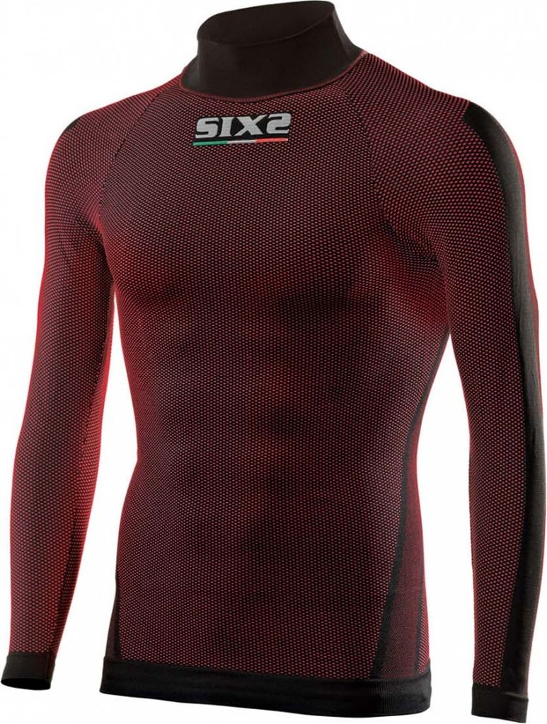 SIXS Langarm Funktionsshirt TS2 dunkel rot XS/S