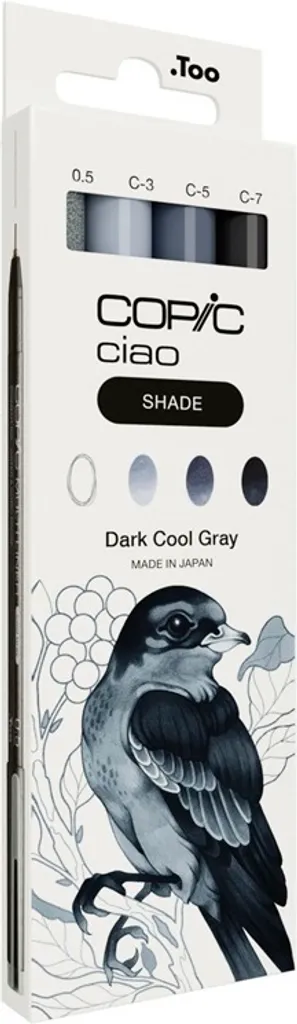 Offerta Set Copic Ciao Grigio Scuro Freddo - 3+1 Marker Professionali - 3