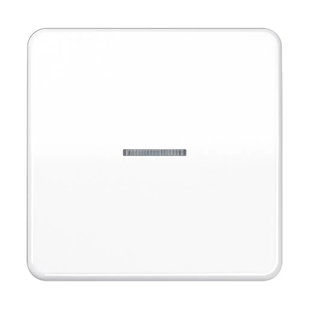 Cache Prise Anti-Poussière Jung CD 590 KO5 WW avec Volet Blanc Alpin