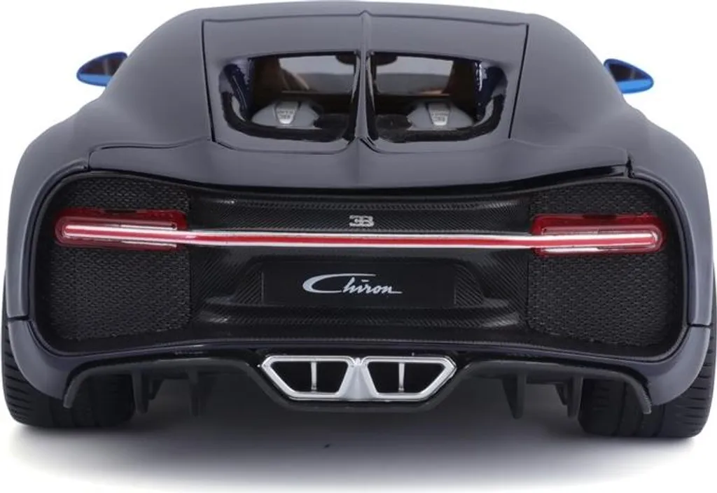 Bugatti Chiron Bburago 1:18 Plus Bleue - Finitions Détails et Portes Ouvrantes - 28