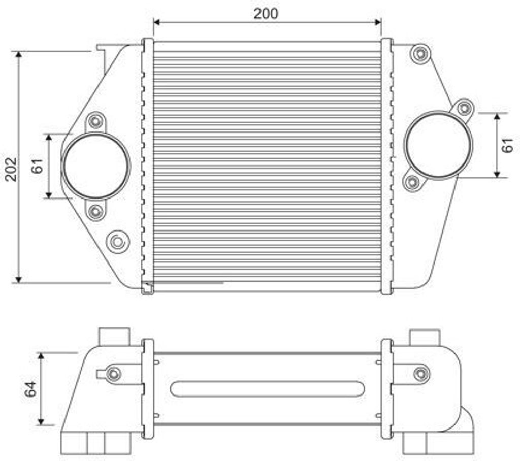 VALEO 818380 Ladeluftkühler LLK für MAZDA 6 Station Wagon (GY) Turbo Intercooler