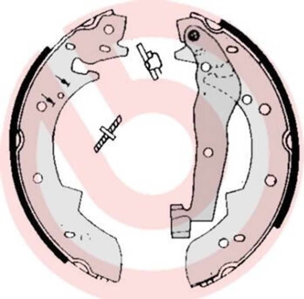 BREMBO Bremsbackensatz Trommelbremse Hinten für VOLVO 340-360 (343, 345) 229mm S 68 505