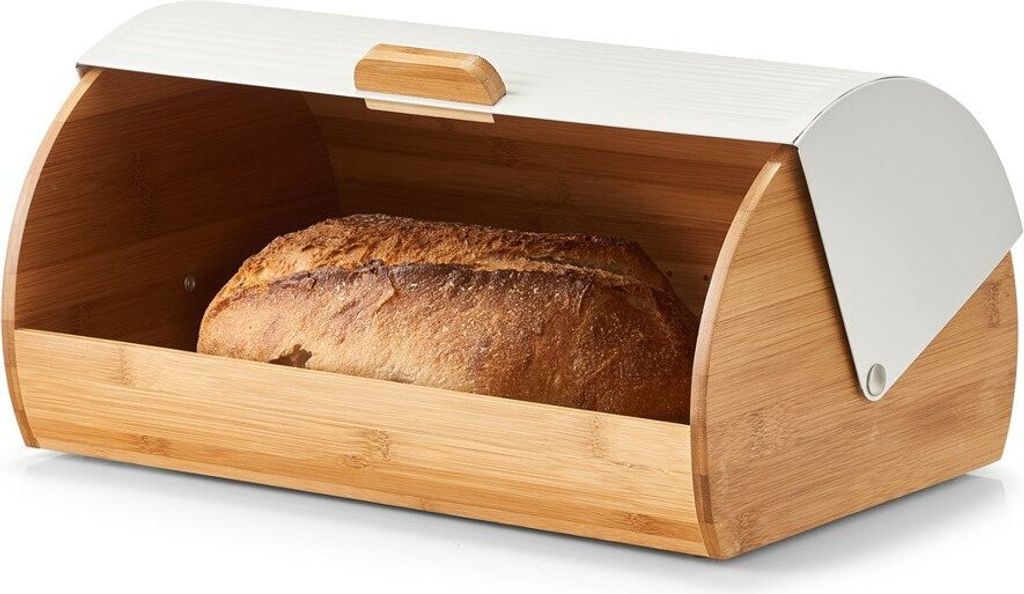 Zeller Present 25366, Prostokątny, Bambusowy, Biały, Zdjęcie produktu 