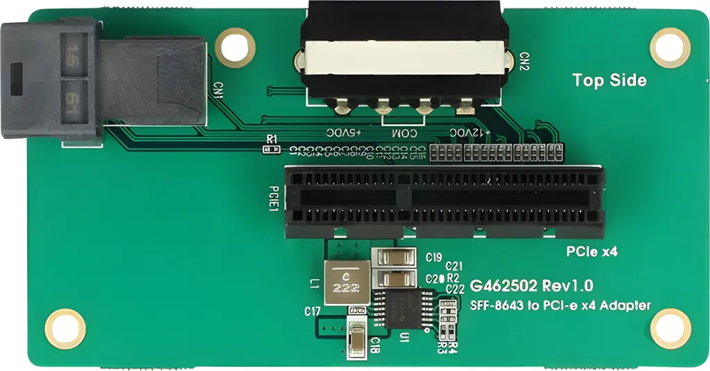 DeLOCK 62788 Adattatore SFF-8643 a PCIe x4 - Bus Interno NVMe