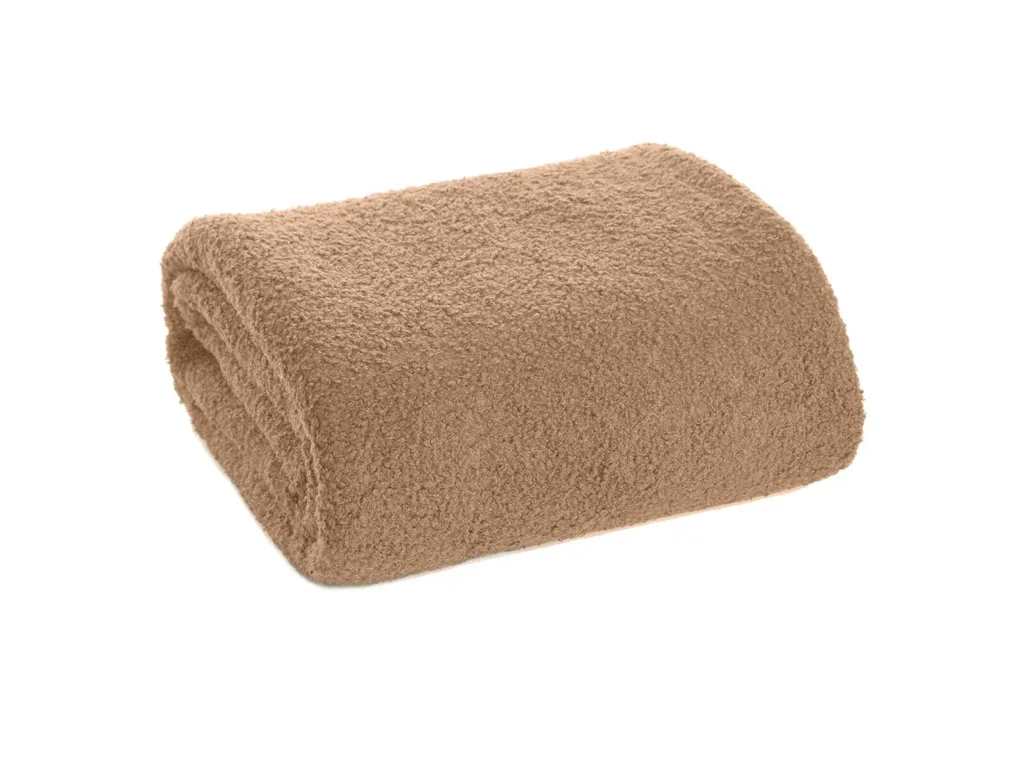 Couverture BUKLA Beige 200x220 cm Texture Mouton Douceur Exceptionnelle - 2