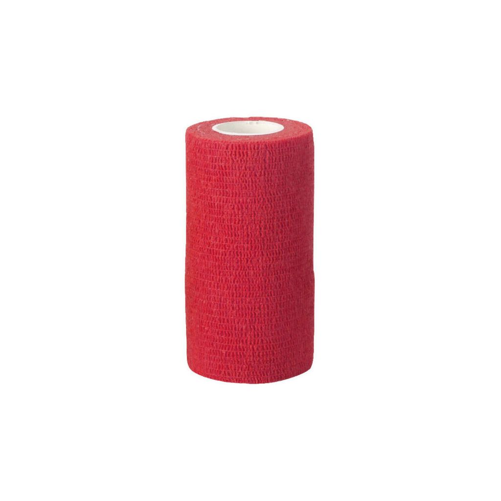 VetLastic selbsthaft. Bandage, rot 7,5cm - 24 Stück