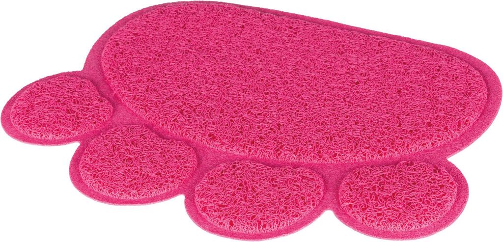 Trixie Vorleger für Katzentoiletten, Pfote pink