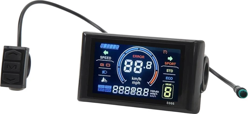 Remplacement Écran LCD S966 pour Vélo Électrique - Montage Facile - 2