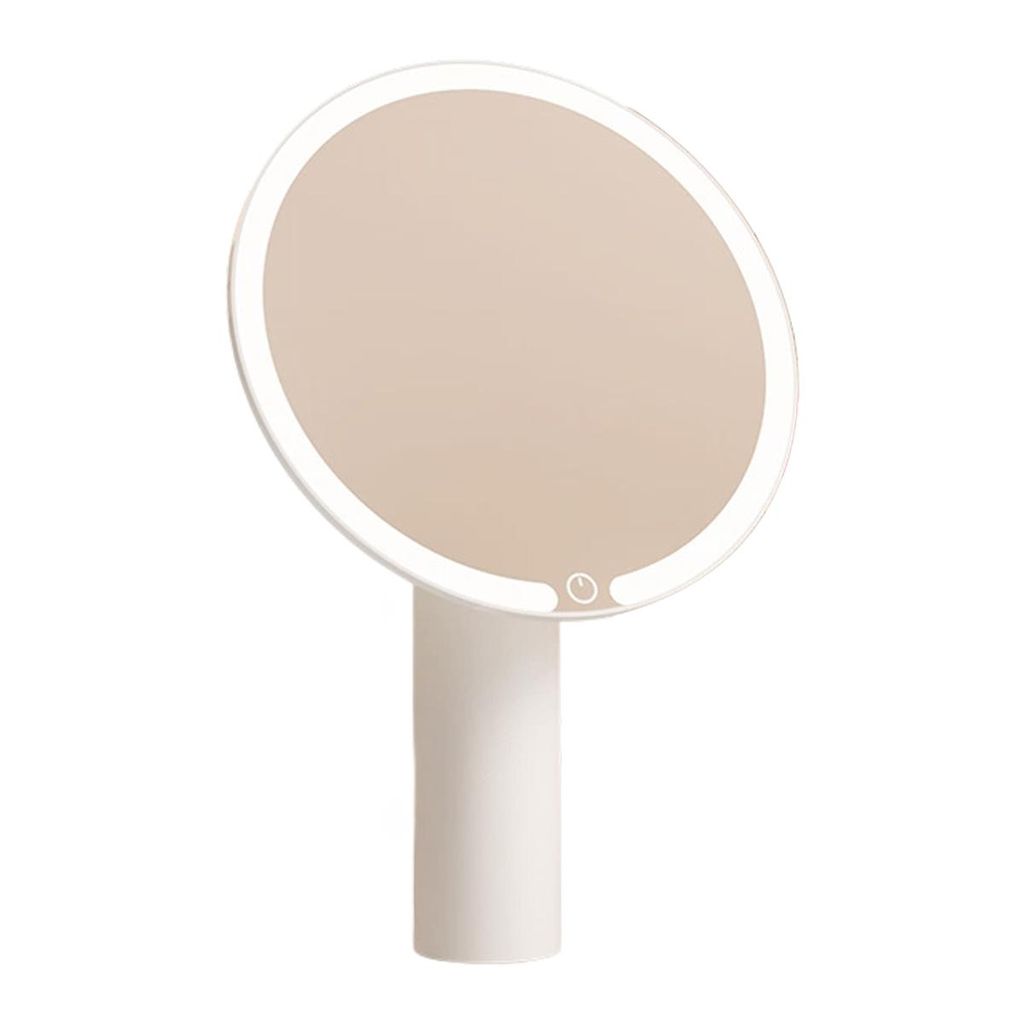 LED Schminkspiegel, Aufladbar Kosmetikspiegel, Drei-Farben Licht Badezimmerspiegel, Intelligente Helligkeit, Tischspiegel, Make-up Lampe
