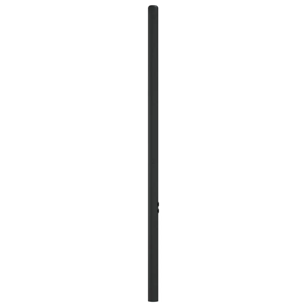 Tête de lit 75 cm acier noir - Structure métal, design loft intemporel