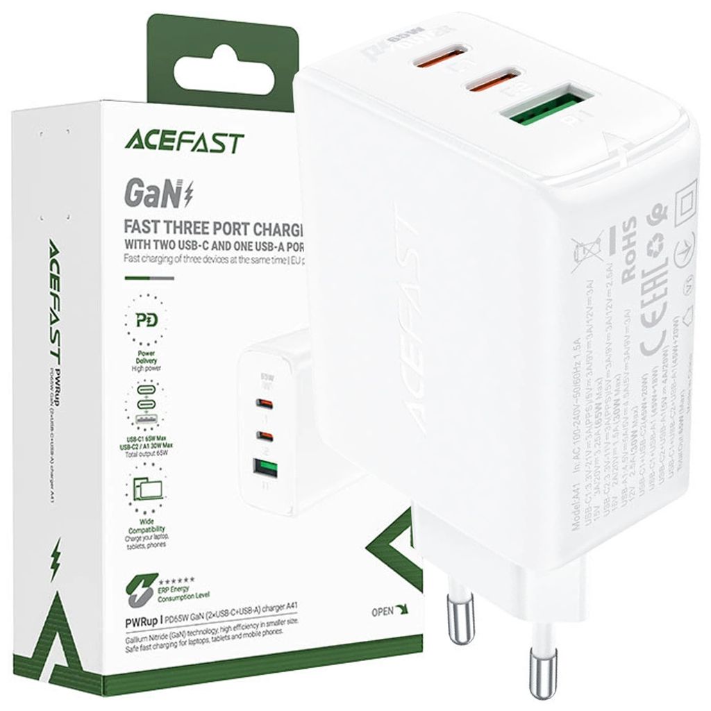 ACEFAST A41, Drinnen, AC, Weiß Produktbild 