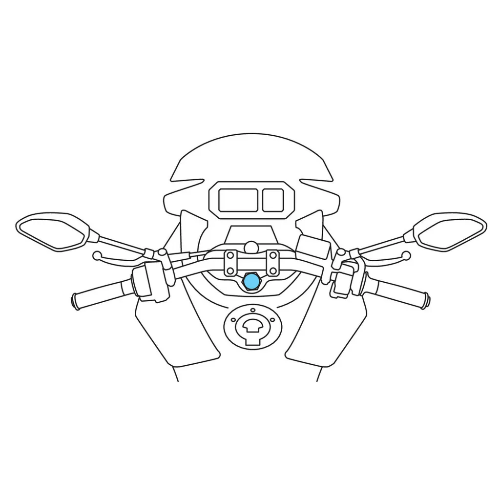 Fixer un Smartphone sur Moto sans Guidon : Support Lampa ø10-13,3 mm