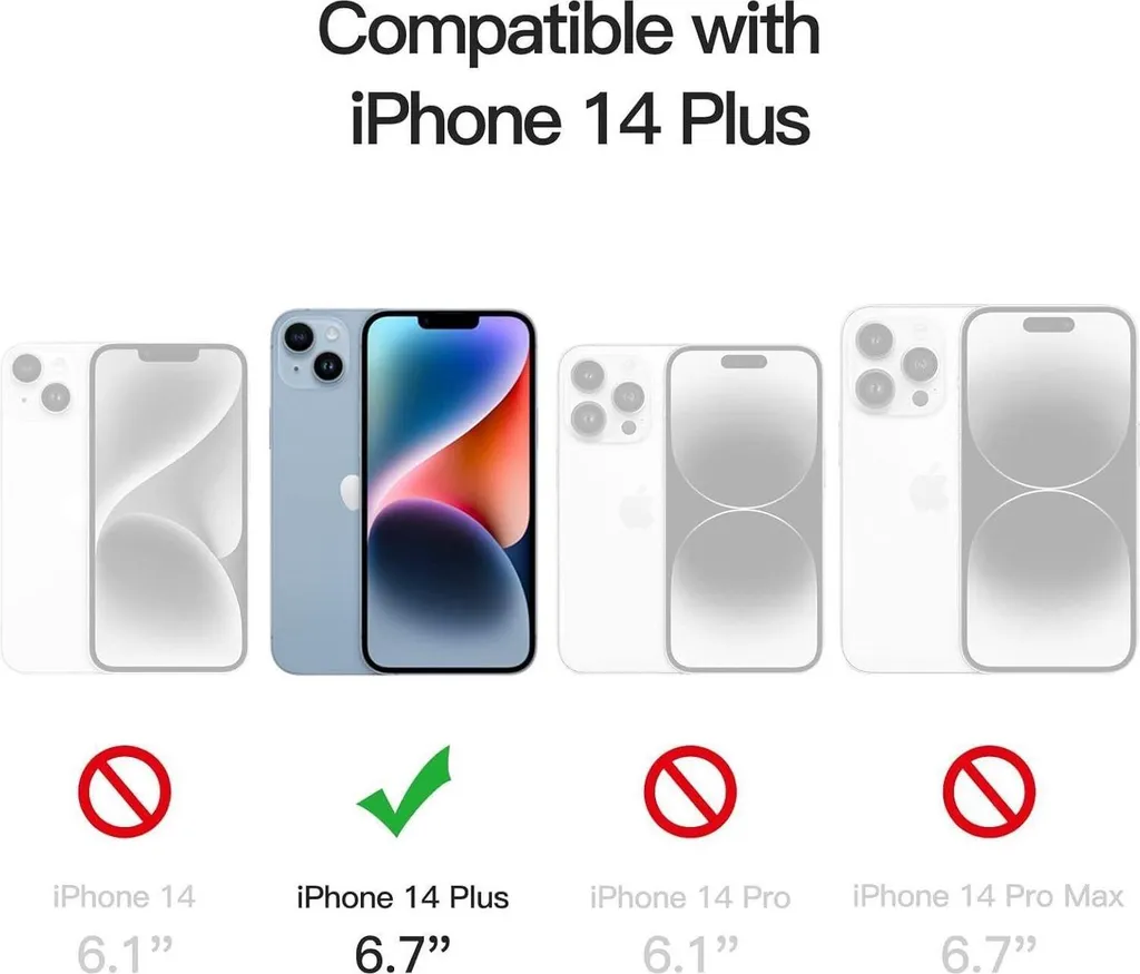 Protection d'Écran iPhone 14 Plus en Verre Blindé Antichoc - Pack de 3