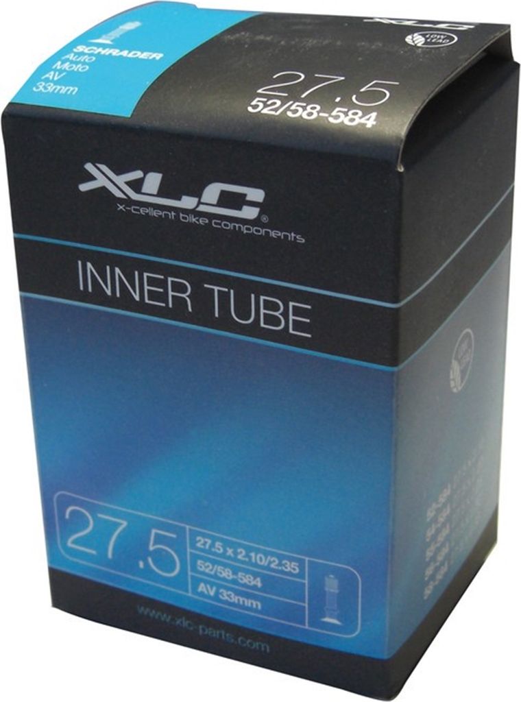 XLC 27.5' Schlauch, 27.5x3.0/3.5' (76/90-584), AV 33 mm, schwarz
