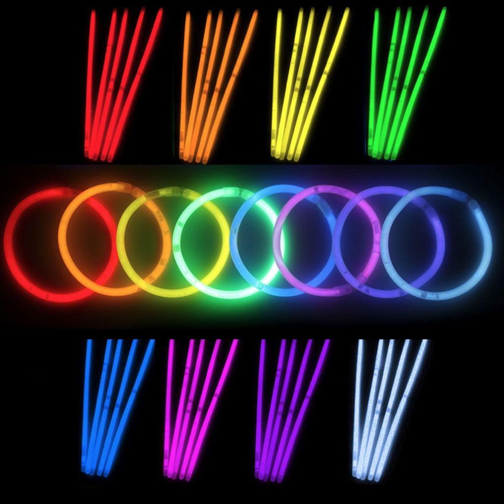 500x Knicklichter Leuchstäbe Glowsticks Neonstab Armreifen Produktbild 