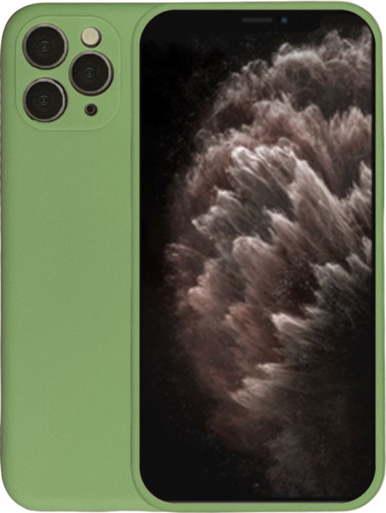 Handyhülle für iPhone 11 Pro Silikonhülle - Backcover Siliconen Case - Grün