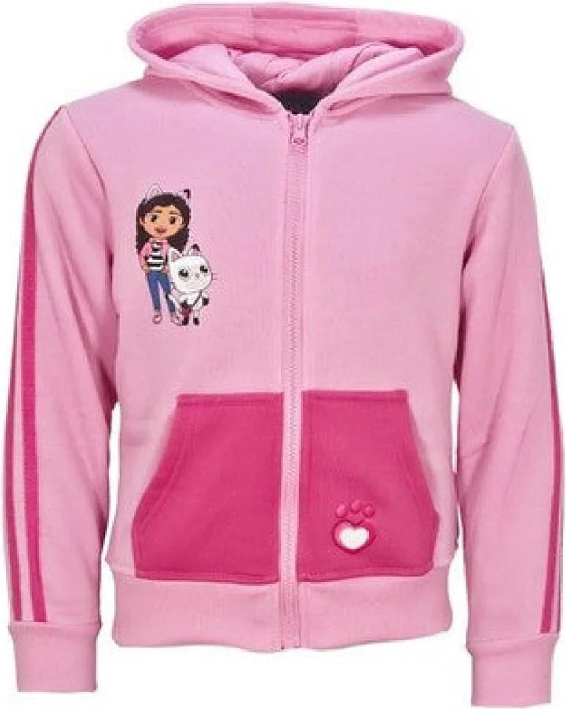 Gabbys Dollhouse Kinder Mädchen Reißverschluss Jacke Pulli – Rosa / 92