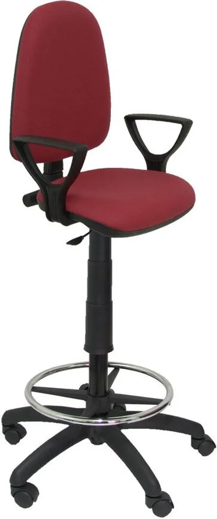 Tabouret de bureau Ayna Bali marron avec bras fixes ergonomique