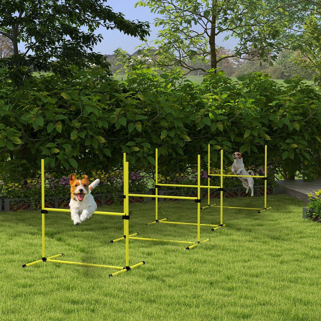 PawHut Agility Set Dogs, 4-częściowy zestaw regulowanych Zdjęcie produktu 