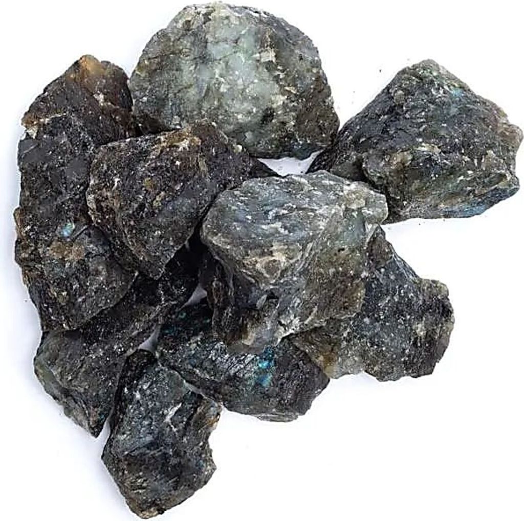 Roher Labradorit – ±3–8 cm; ±1000g Produktbild 