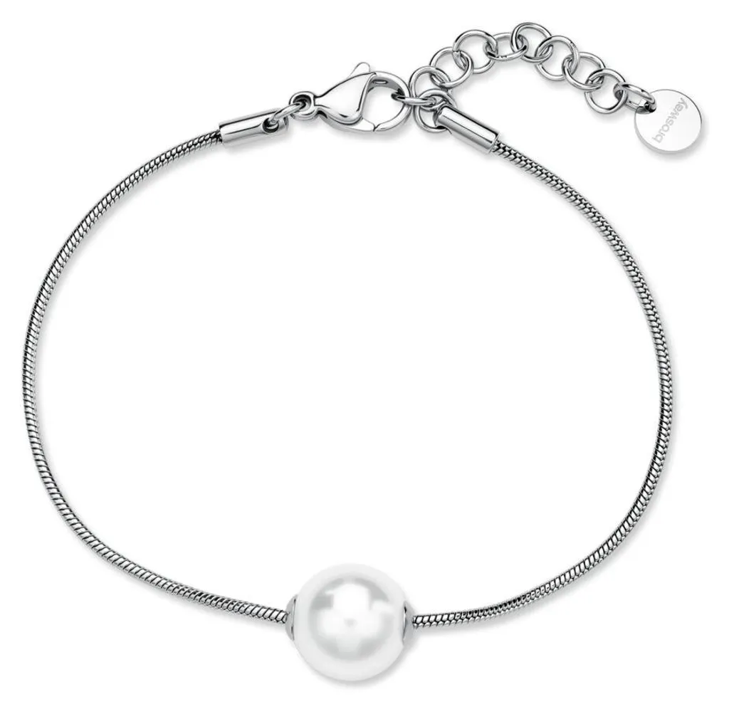 Bracelet en acier Perfect BPC52 avec perle synthétique de qualité