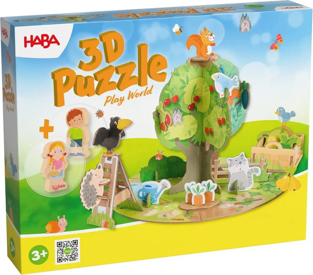 Puzzle 3D Haba Verger 40 pièces : fini l'ennui avec les figurines bois