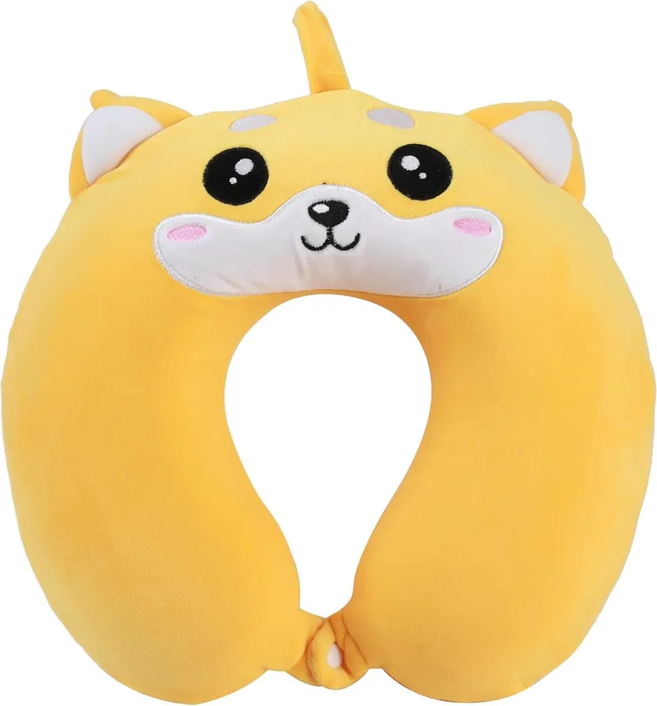 Coussin de Voyage Souple Shiba I-TOTAL avec Rembourrage Ergonomique