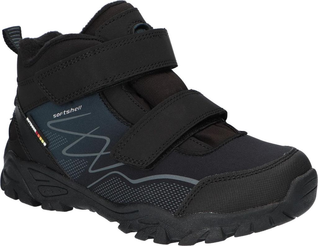 American Club Wt265 Kinder Winterstiefel Softshell mit Klettverschluss | Gefüttert mit Fleece | Wasserdicht, Rutschfest & Warm | hochwertig Winter...