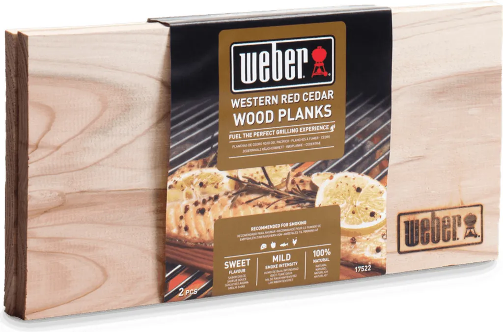 Planches à fumer Weber en bois de cèdre - petites tailles, lot de 2