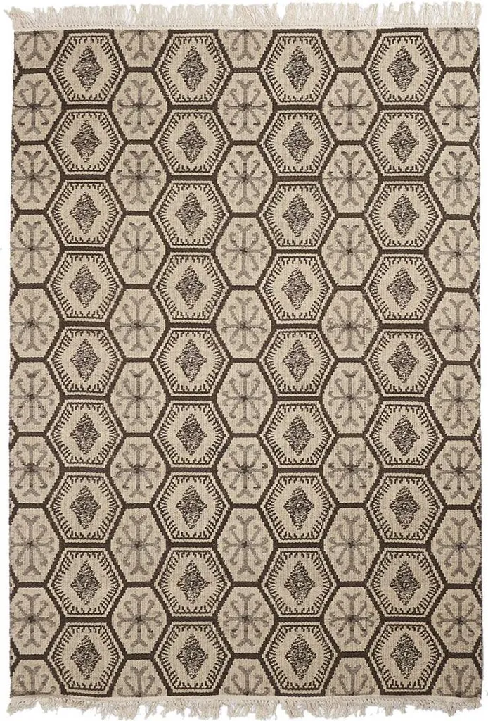 Tapis Kelim MALSA Réversible Laine - Durable et Facile à Entretenir
