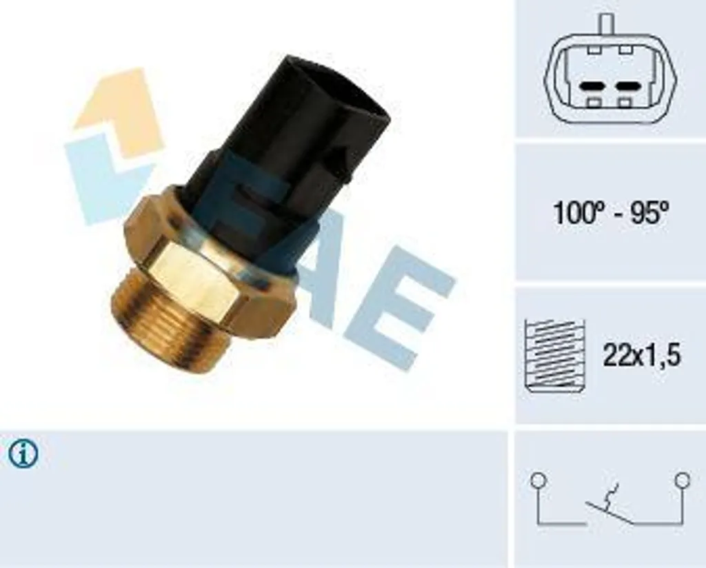 FAE 37280 Interruttore Termico Ventola Radiatore OE 90242277 | Acquista Ora