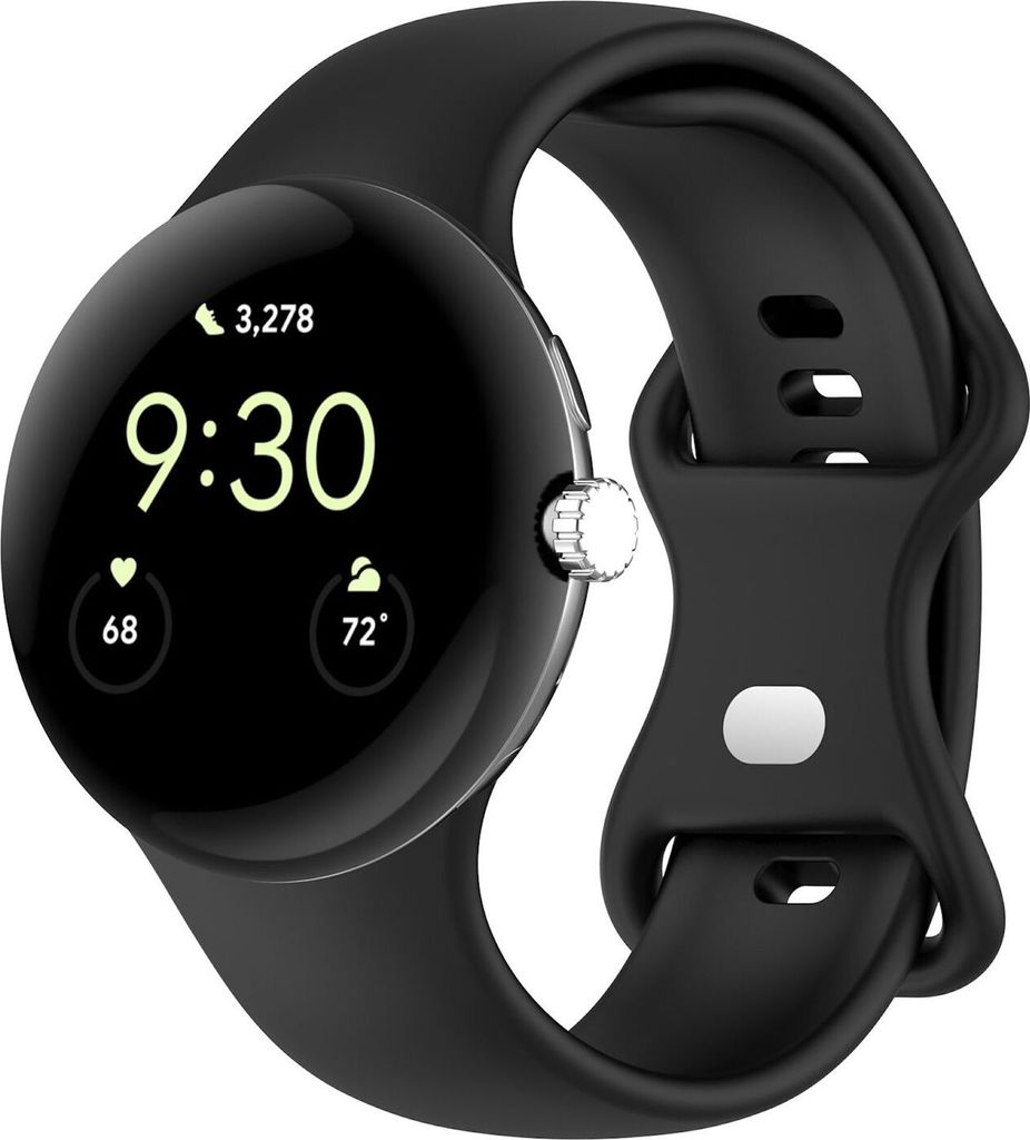 Smartwatch Armband Silikon Google Pixel Watch 4 / 3 45mm Butterfly-Schnalle Band