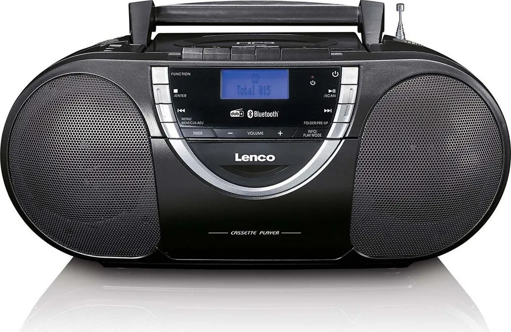 Lenco SCD-6900BK Lecteur Radio CD Portable DAB+ et Cassette Gris