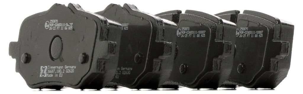 ZIMMERMANN 26687.180.2 Bremsbeläge Satz Hinten Bremsklötze für BMW X1 (U11) 2 Active Tourer (U06) 1 Schrägheck (F70) für MINI Aceman (J05)