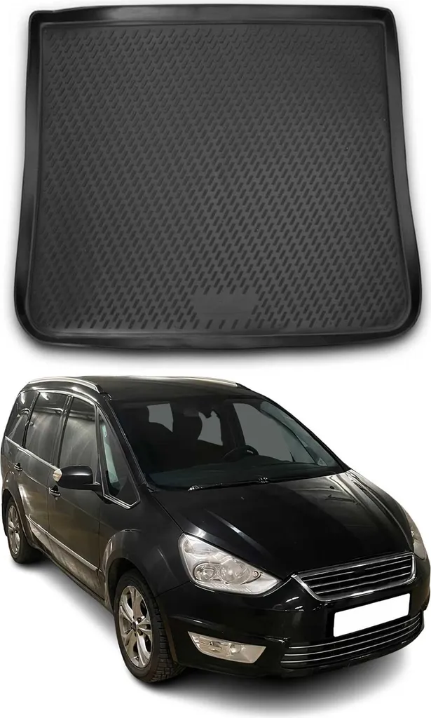 Tappetino Vassoio Baule Ford Galaxy TPE Nero 2006-2024 Su Misura