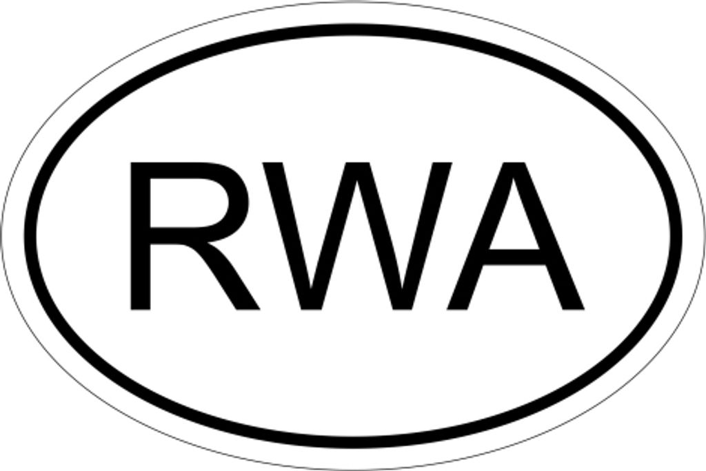 Kiwistar - Autoaufkleber - 10x6,6 cm - außen klebend - Ruanda RWA 10 x 6,6cm Autoaufkleber Sticker Aufkleber KFZ Flagge Fahne