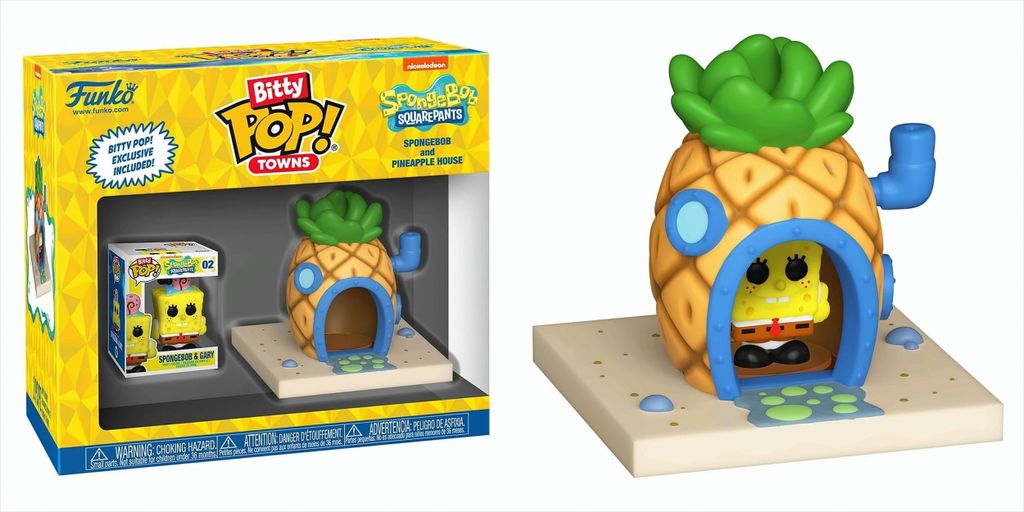 Spongebob and Pineapple House Bitty Pop! Town Funko Produktbild 
