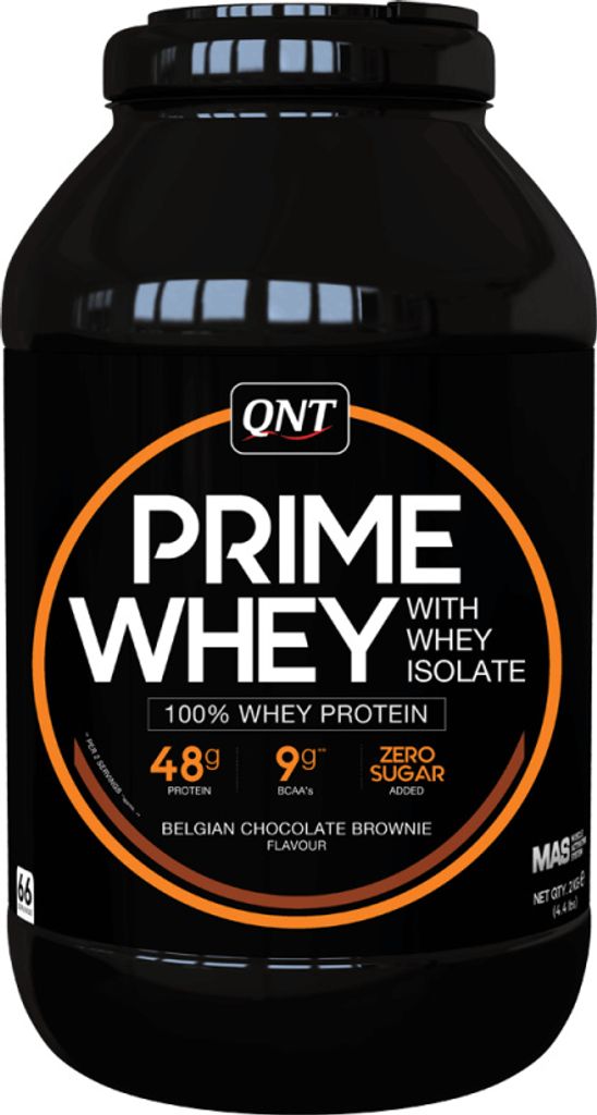 QNT Prime Whey (2kg) Belgian Chocolate Brownie - Eiweiße - Produktbild 