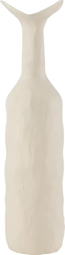 Grand Vase Design en Aluminium Blanc Agra J-Line pour Décoration Salon