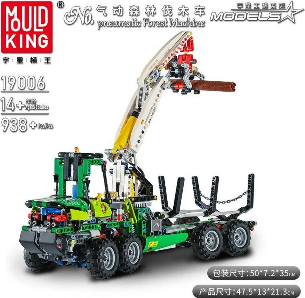 Camion Forestier Pneumatique Télécommandé 19006 Jeu de Construction RC - 10