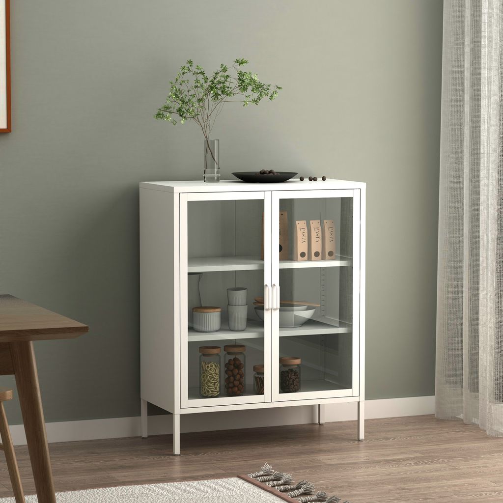 Kredens 'Fauske' 80x40x101,5cm Biały Zdjęcie produktu 