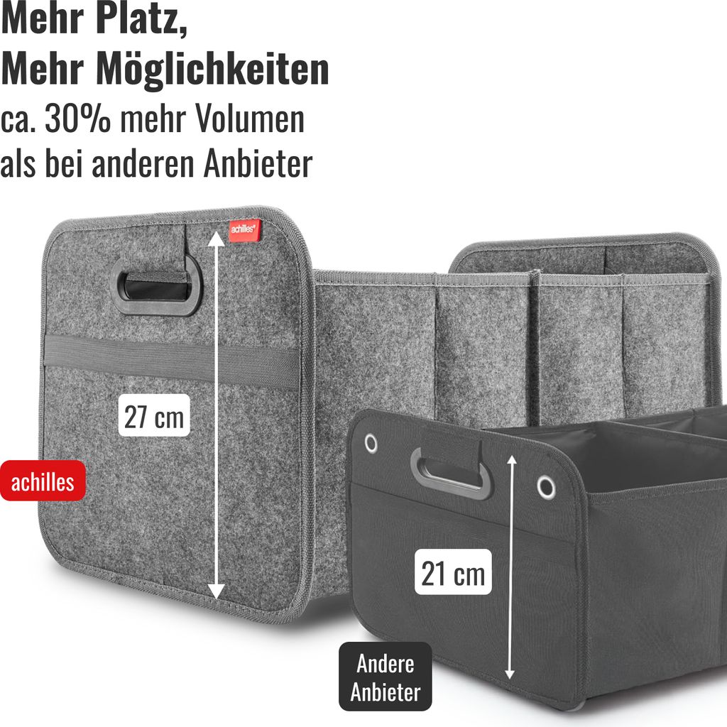 Auto Faltbox aus Filz, Kofferraumtasche, Einkaufstasche, Produktbild 7
