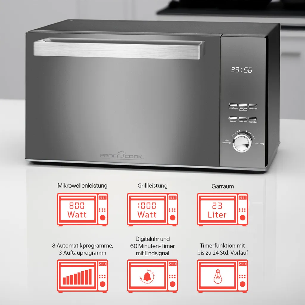 MWG 1204 Micro-ondes avec grill cavalier : Puissance et Performance - 14