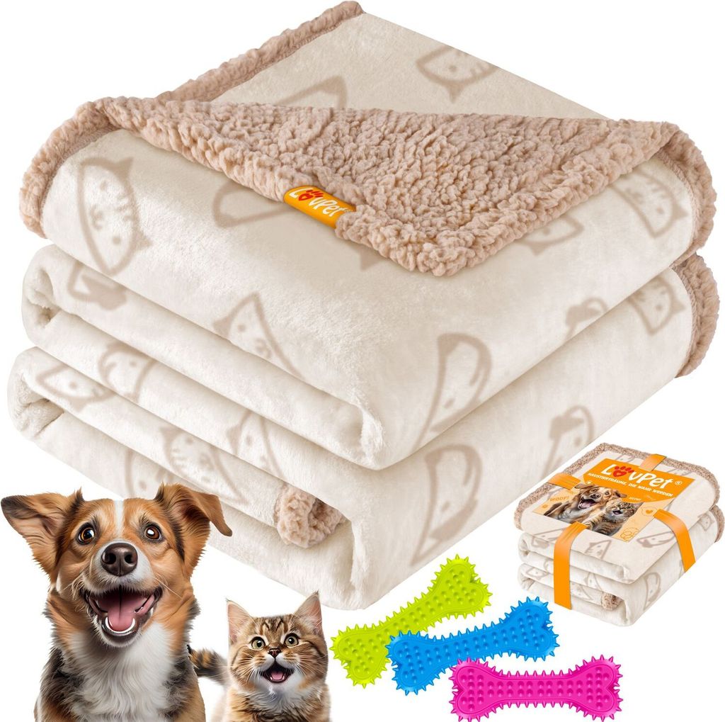 LOVPET® wasserdichte Hundedecke, Sherpa Fleece Haustier Produktbild 