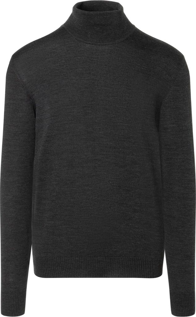 Rollkragenpullover März anthrazit Wolle