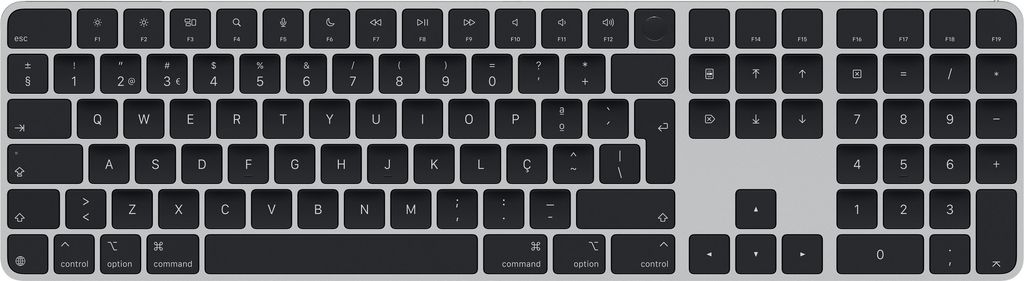 Apple Magic, Verkabelt & Kabellos, USB + Bluetooth, QWERTY, Produktbild 