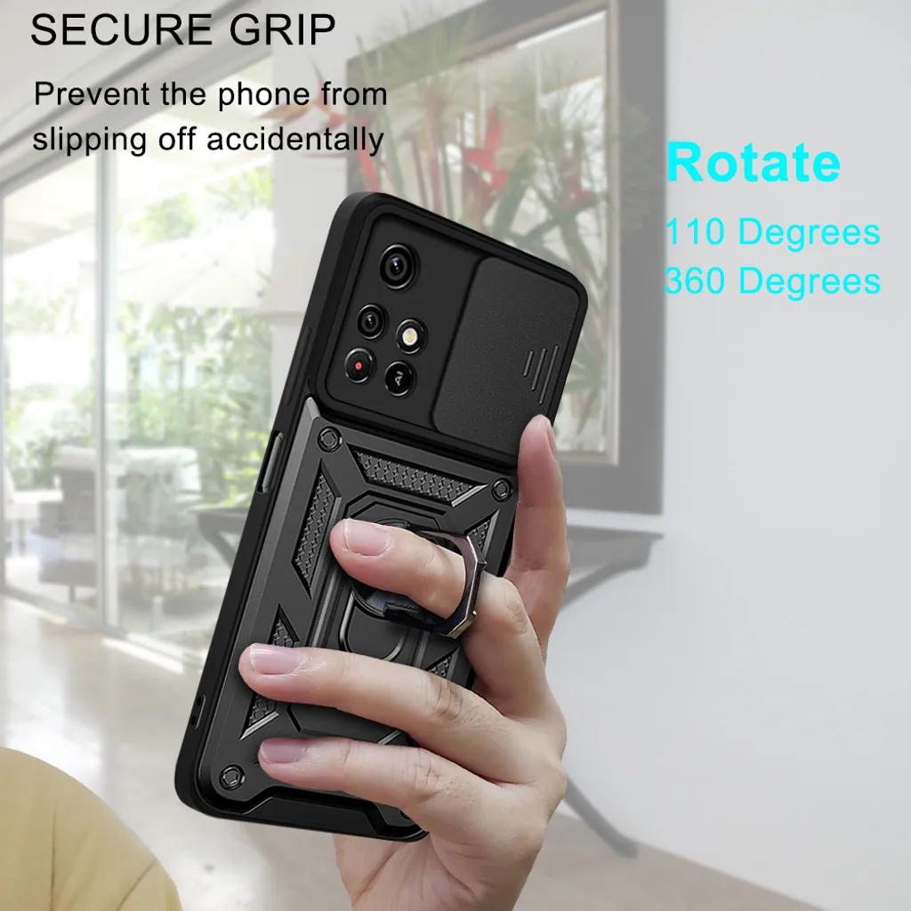 Cover Premium Redmi Note 11: Silicone Soft-Touch e Anello Slim - 3