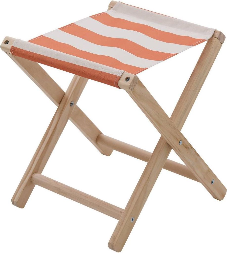Klapphocker aus holz gestreifte leinwand - 5 five simply smart